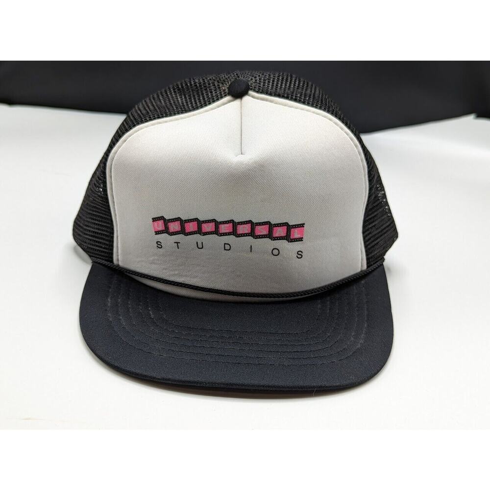 Vintage Universal Studios Hollywood Retro Graphic Trucker Hat Cap Snapback EUC